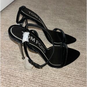 Suede Tom Ford Padlock Heels.